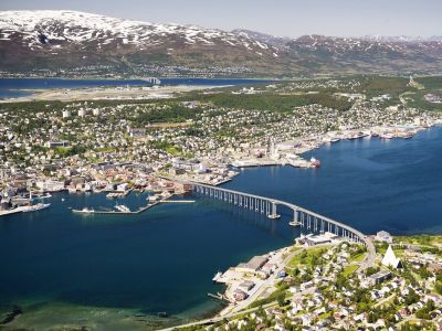 Tromsø, die größte Stadt in Nordnorwegen