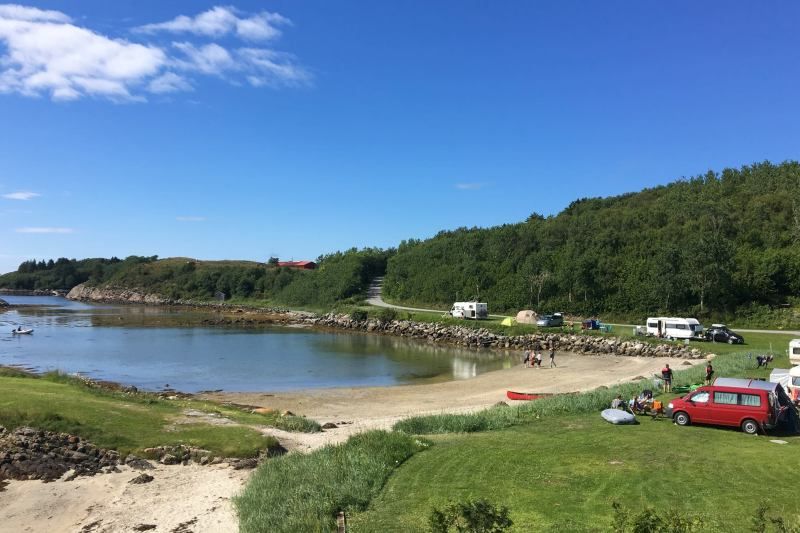 Blahammer Camping kamperen aan het strand