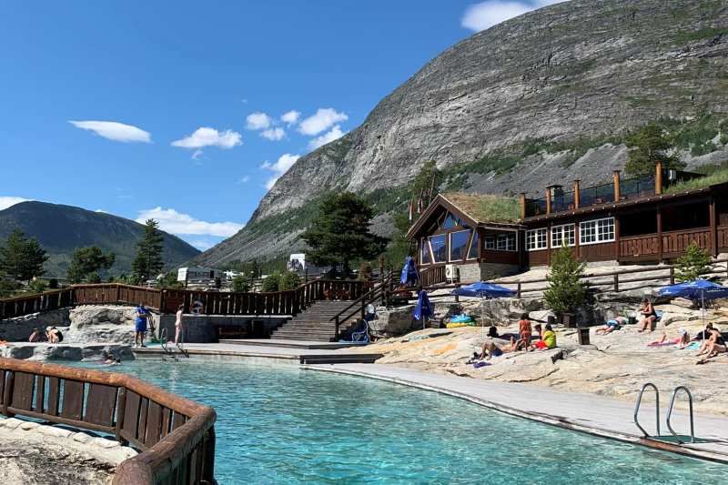 Donfoss Camping ligging aan rivier