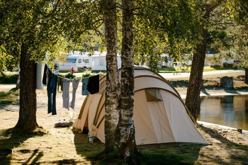 Fagernes Camping tentplaatsen