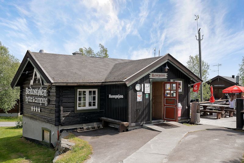 Beitostolen Camping receptie en kiosk