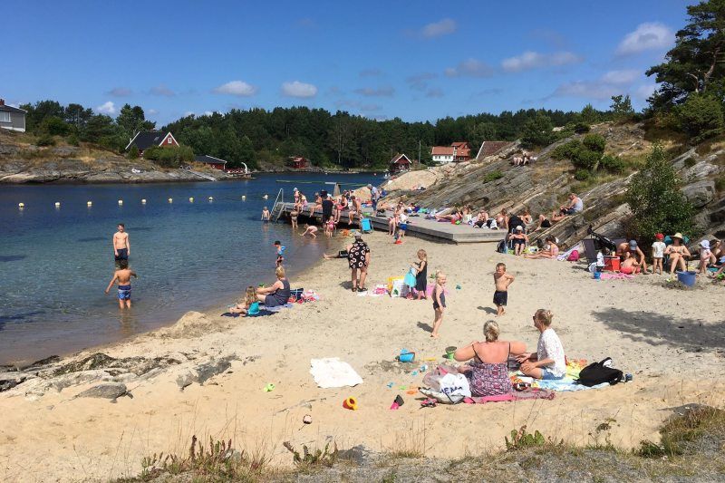 Kristiansand Feriesenter strandje