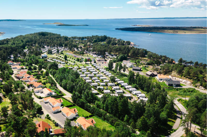 Larkollen Camping ligging aan het Oslofjord