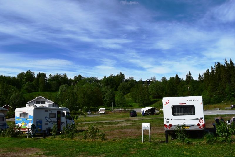 Mo i Rana Camping kampeerplaatsen