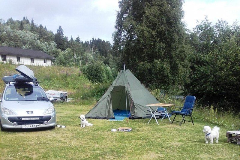 Mo i Rana Camping tentplaatsen