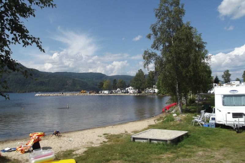 Neset Camping Byglandsfjord strandje