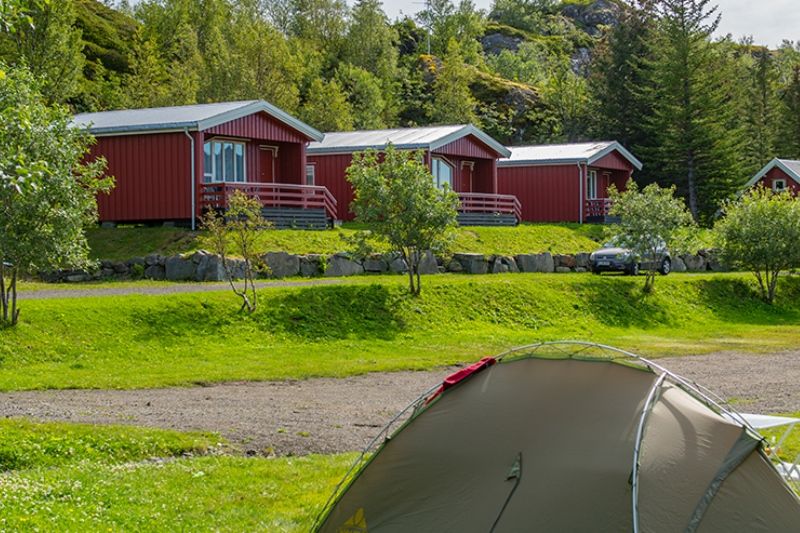 Sandvika Fjord og Sjohus Camping hytter Lofoten