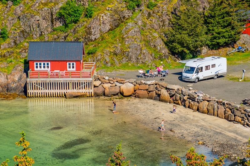 Sandvika Fjord og Sjohus Camping Hytter