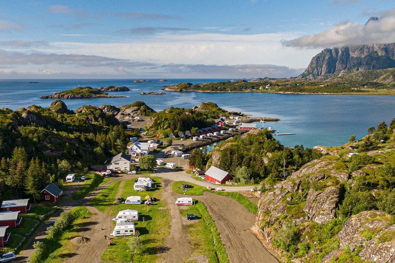 Sandvika Fjord og Sjohus Camping natuurschoon