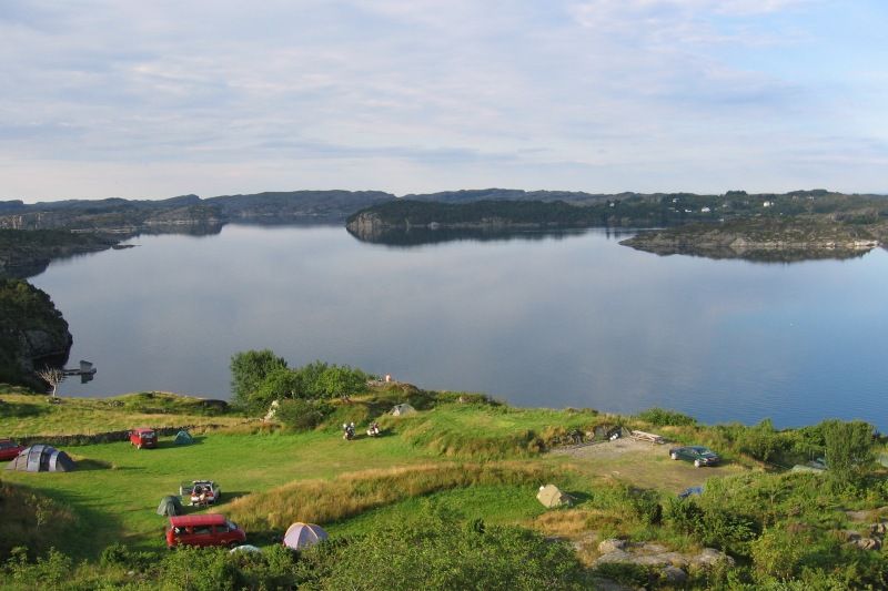 Skogtun Camping tentplaatsen