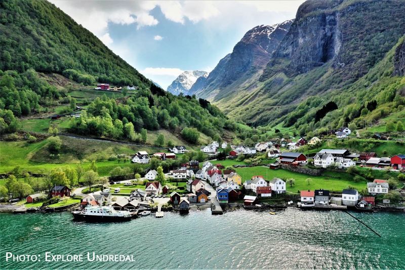 Undredal Camping ligging